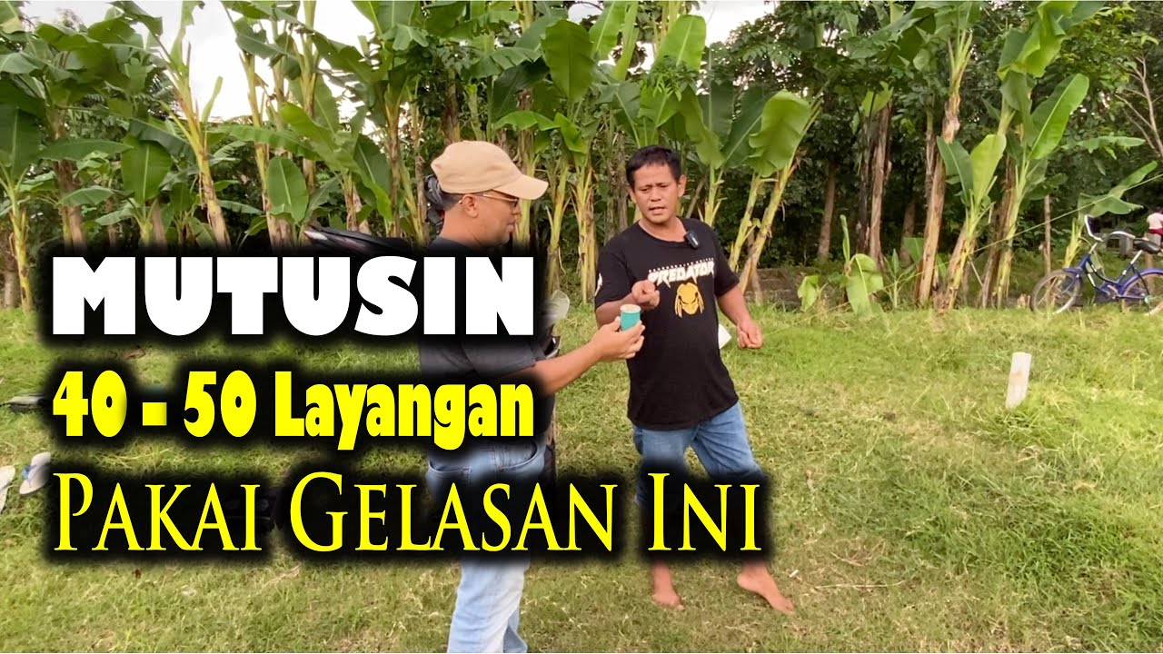 MUTUSIN 40-50 LAYANGAN PAKAI GELASAN INI !