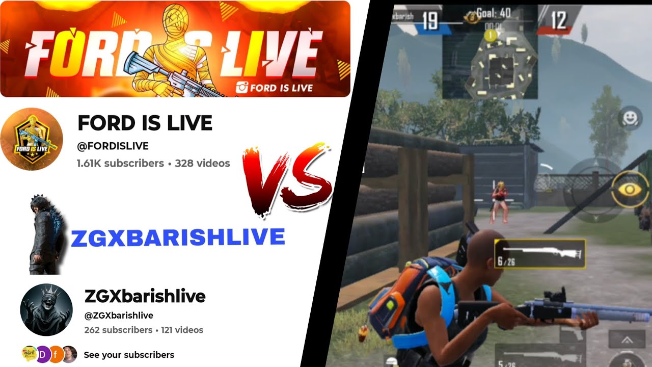 FORD IS LIVE VS ZGxbarishlive ! M24 challenge 1v1 :🥵