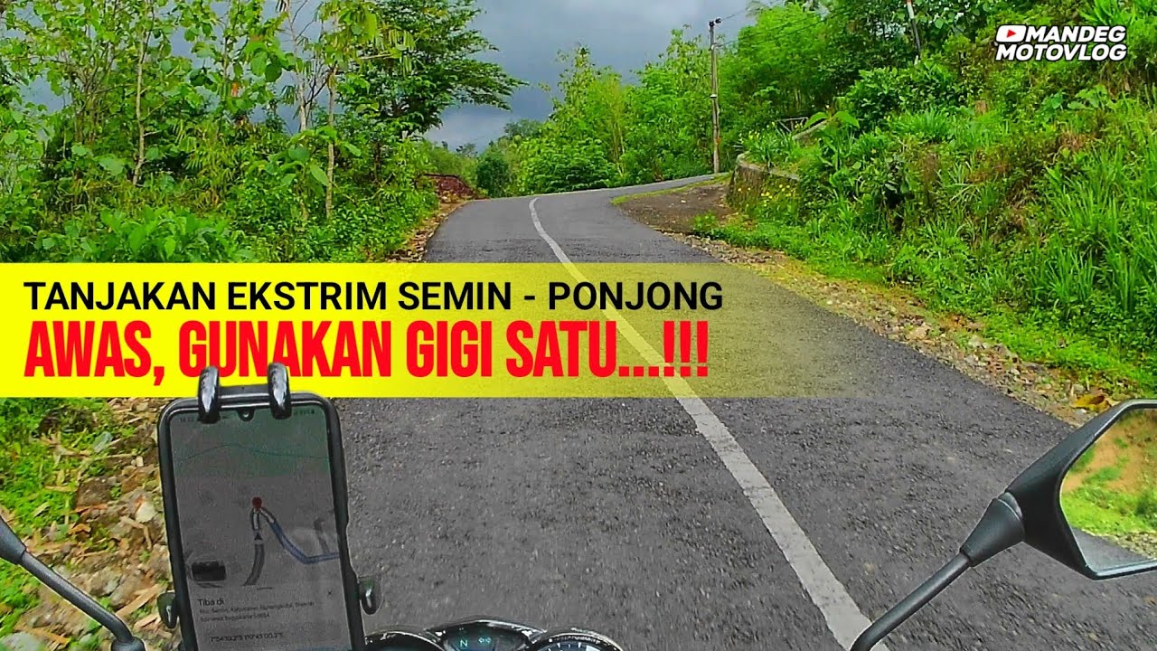 Tanjakan Ekstrim Jalur Semin Sampai Proliman Ponjong Gunungkidul