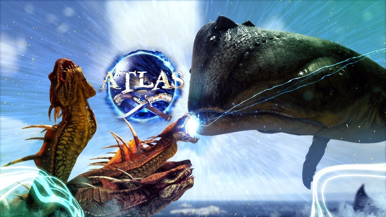 Atlas - ALL NEW CREATURES & BOSSES! - Hydra, Whale SeaMonster, Dragon & Dinosaurs! - Atlas Gameplay