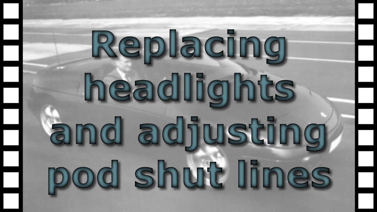 Replacing headlights and adjusting the pod shut lines on the Lotus Elan M100