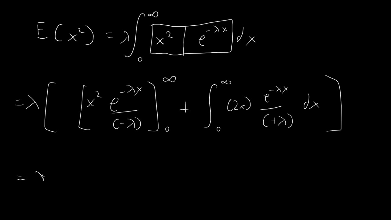 Deriving Variance of Exponential Distribution | Probability Proofs