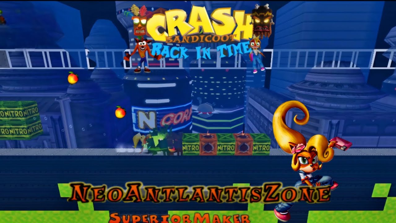 Crash Bandicoot - Back In Time Fan Game: Custom Level: Neo Antlantis Zone By Superior Maker