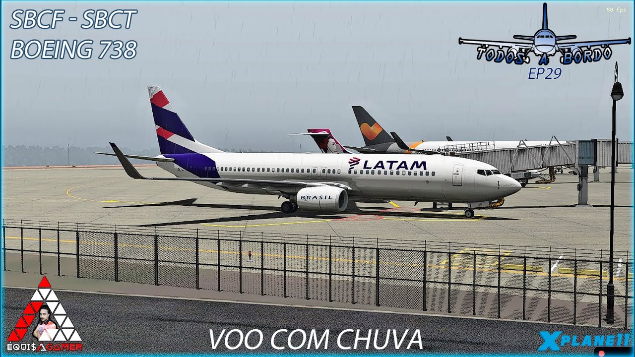 SBCF - SBCT | VOO COM CHUVA | BOEING 738 | TODOS A BORDO | EP29 | X-plane 11