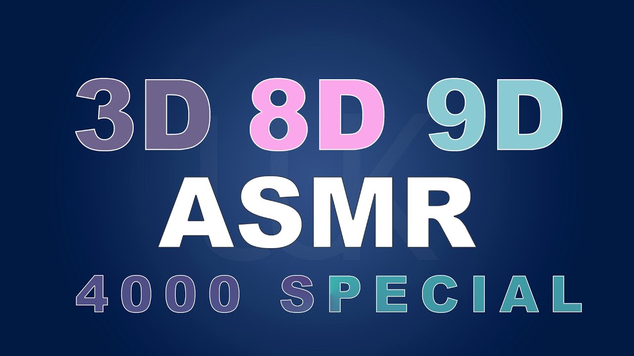 3D vs 8D vs 9D ASMR Test (No Talking)