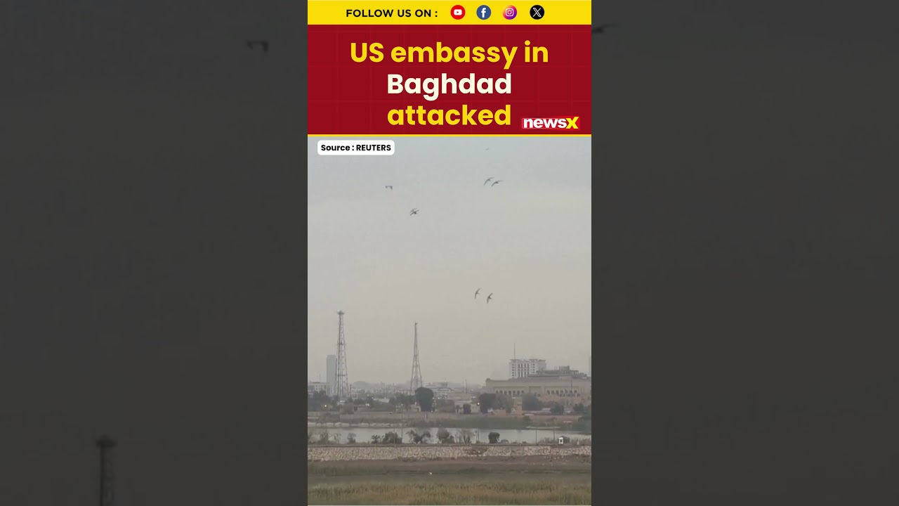 Shock Footage: Smoke Rises Over U.S. Embassy In Baghdad After Attack #viral #iran #iranisraelwar