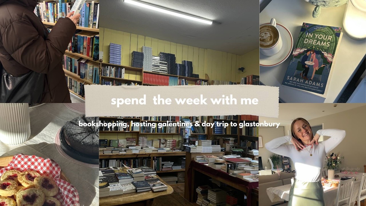 another week in my life 📖✨ book-shopping, day trip & hosting galentines!