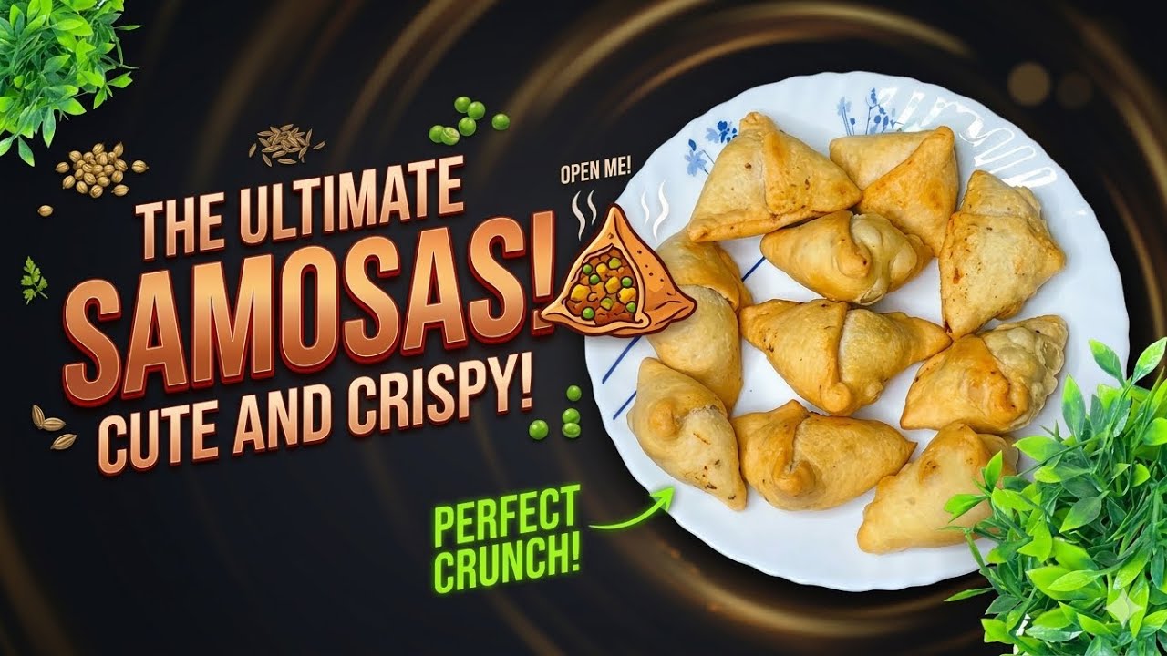 The Ultimate Samosas! Cute and Crispy Recipe 🥟