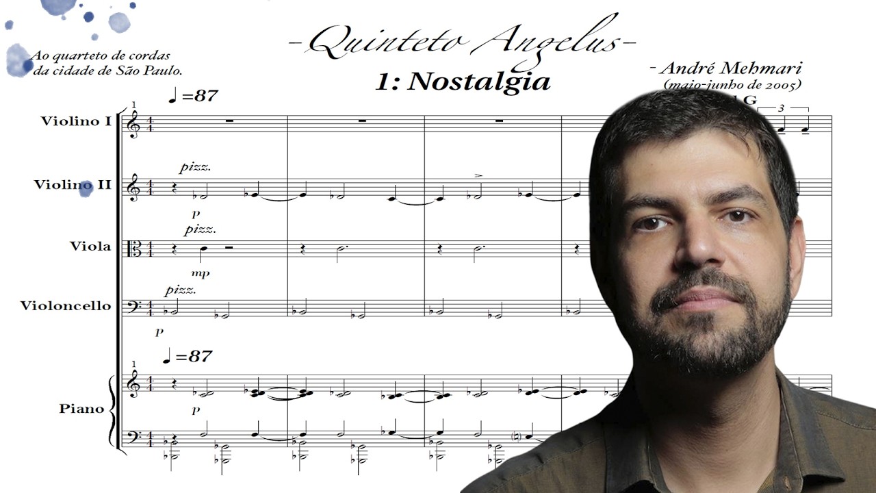 André Mehmari - Quinteto Angelus (Mehmari, piano; e Quarteto de Cordas da Cidade de São Paulo)