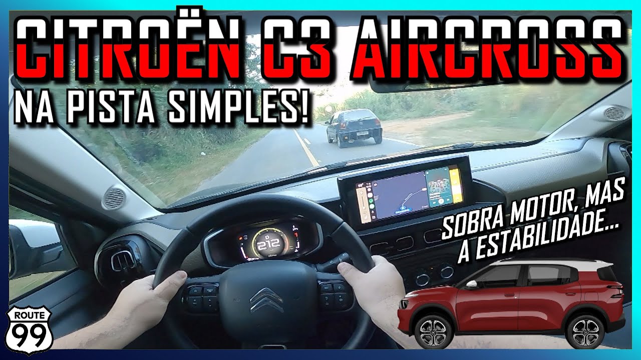SOBRA MOTOR PARA O C3 AIRCROSS, MAS A ESTABILIDADE NA PISTA...