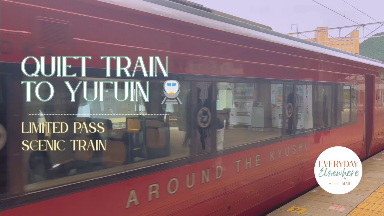 Quiet Scenic Train to Yufuin, Japan 🚆 | No Music ASMR Travel Vlog