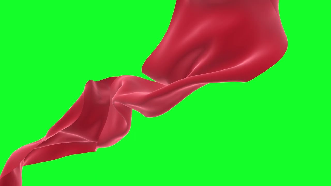 Flying Fabric | Stock Footage | Loop Green Screen Animation | Royalty-Free | Cloth Flying background