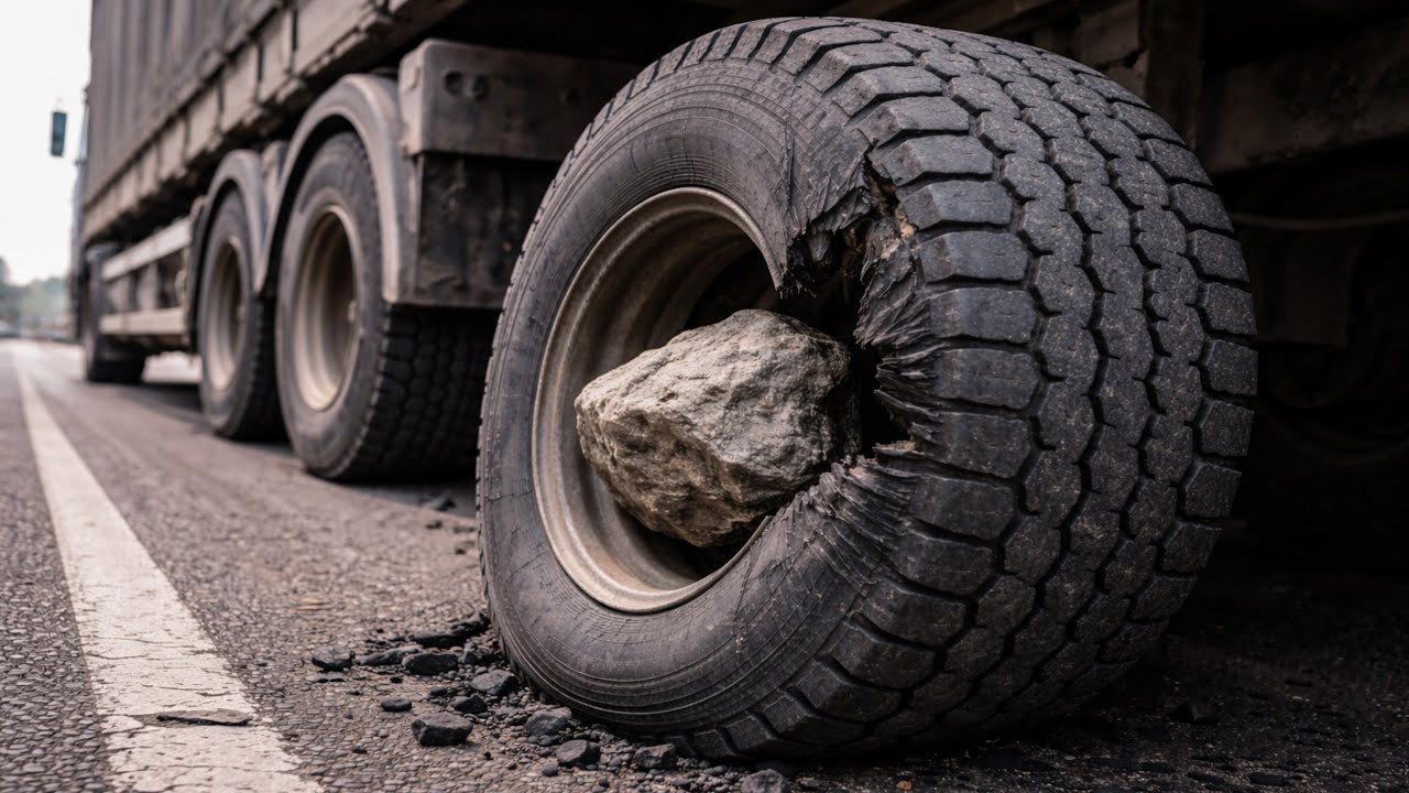 How A Blasted Tyre Is Repaired  in Pakistan | Tyre Repairing Video 