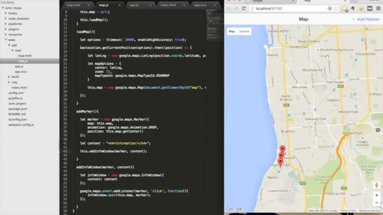 [OUTDATED] Ionic 2: How to Use Google Maps & Geolocation