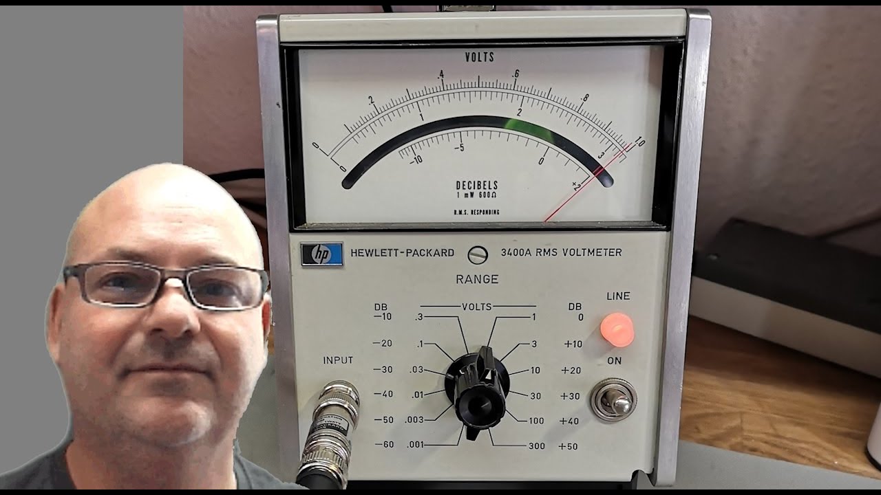 HP 3400A RMS Voltmeter thermocouple chopper Nuvistor 1965 teardown