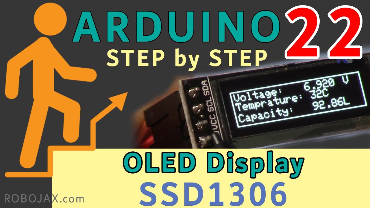 Lesson 22: using SSD1306 OLED display | Arduino Step By Step Course