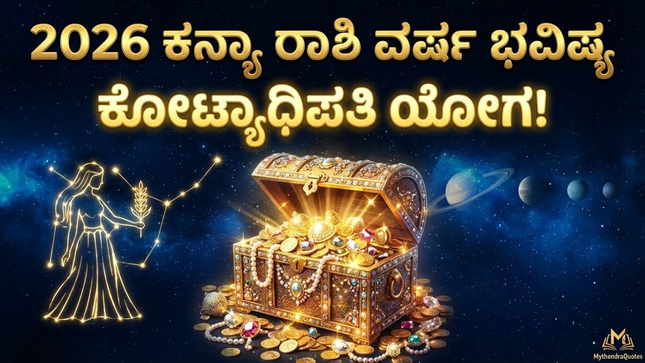 2026 ಕನ್ಯಾ ರಾಶಿ ವರ್ಷ ಭವಿಷ್ಯ | ಕೋಟ್ಯಾಧಿಪತಿ ಯೋಗ! | Virgo Horoscope 2026 Kannada