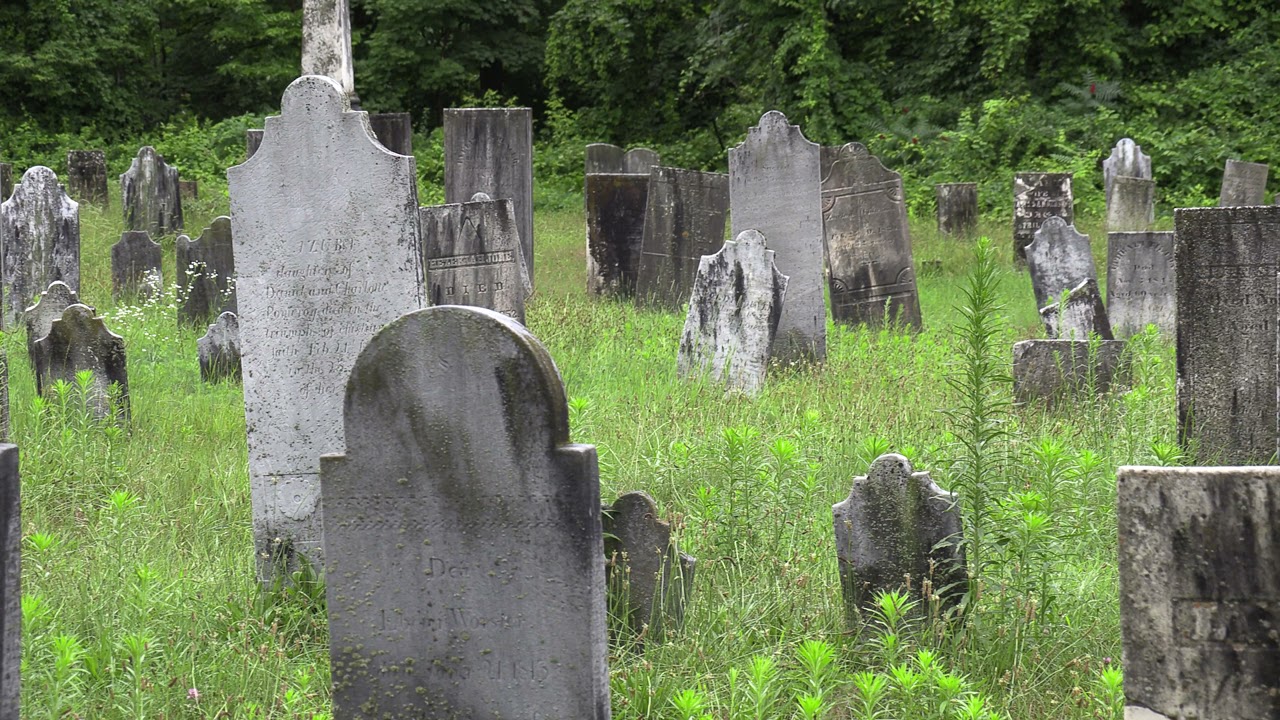 BRANDON'S CHURCH GRAVEYARD. (Part 2 in Vermont) Some very old Stone to View.