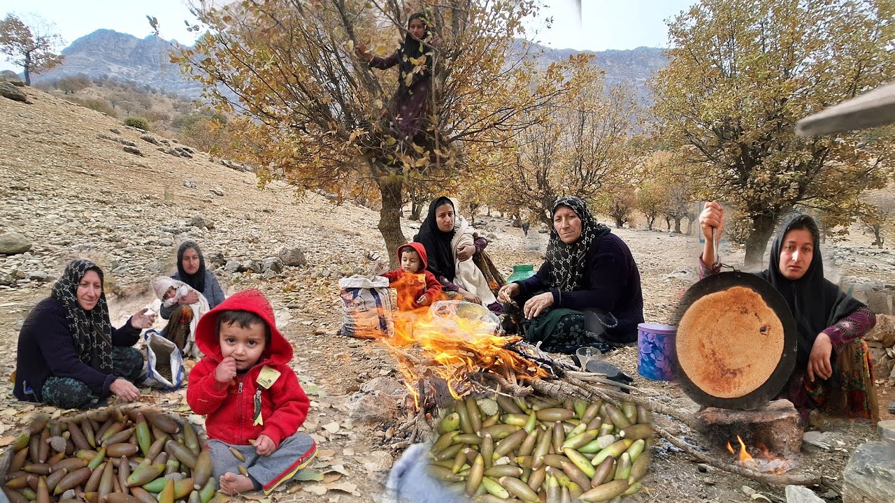 🍞🏞️namadiklaf Trip to Zagros: Baking traditional bread and picking acorns in the mountains!
