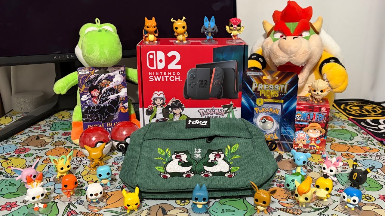 ASMR Christmas Unboxing 🎄 Pokémon Cards, One Piece Cards & Switch 2 (Whispered)