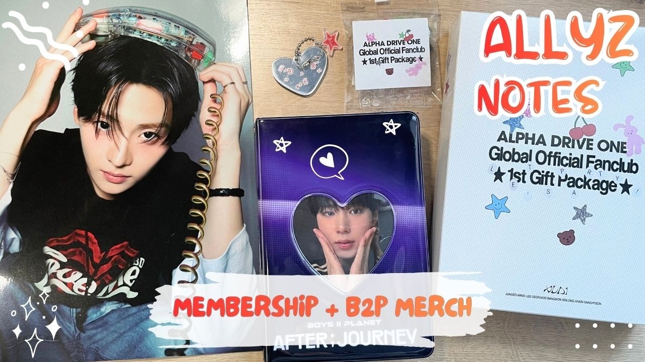 ALLYZ NOTES ep.2 🏁 Распаковка мерча Boys 2 Planet и Membership kit