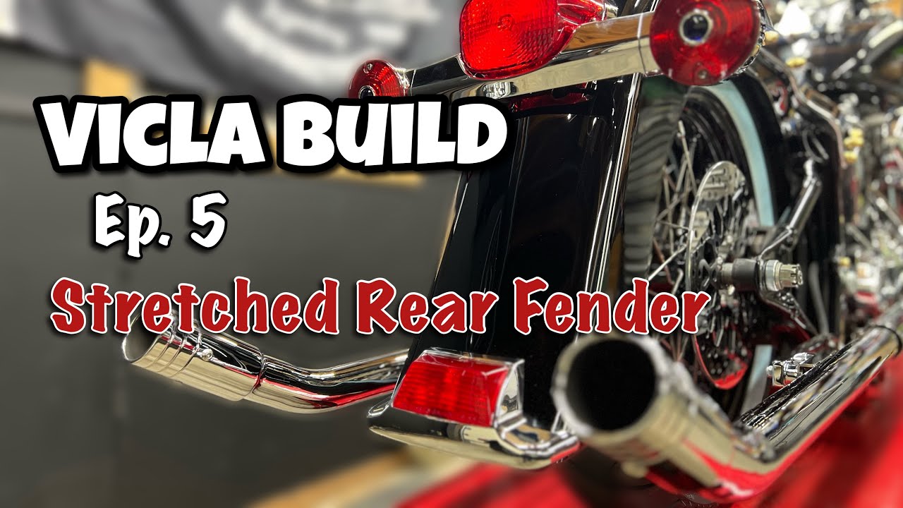 Vicla Style build - Stretched Rear Fender - Harley Davidson Heritage Softail - Ep.5