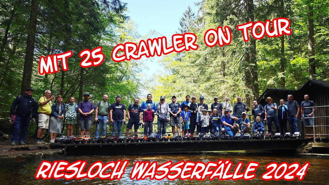 Schaffen es alle 25 RC Crawler zu den Riesloch Wasserfällen in Bodenmais?