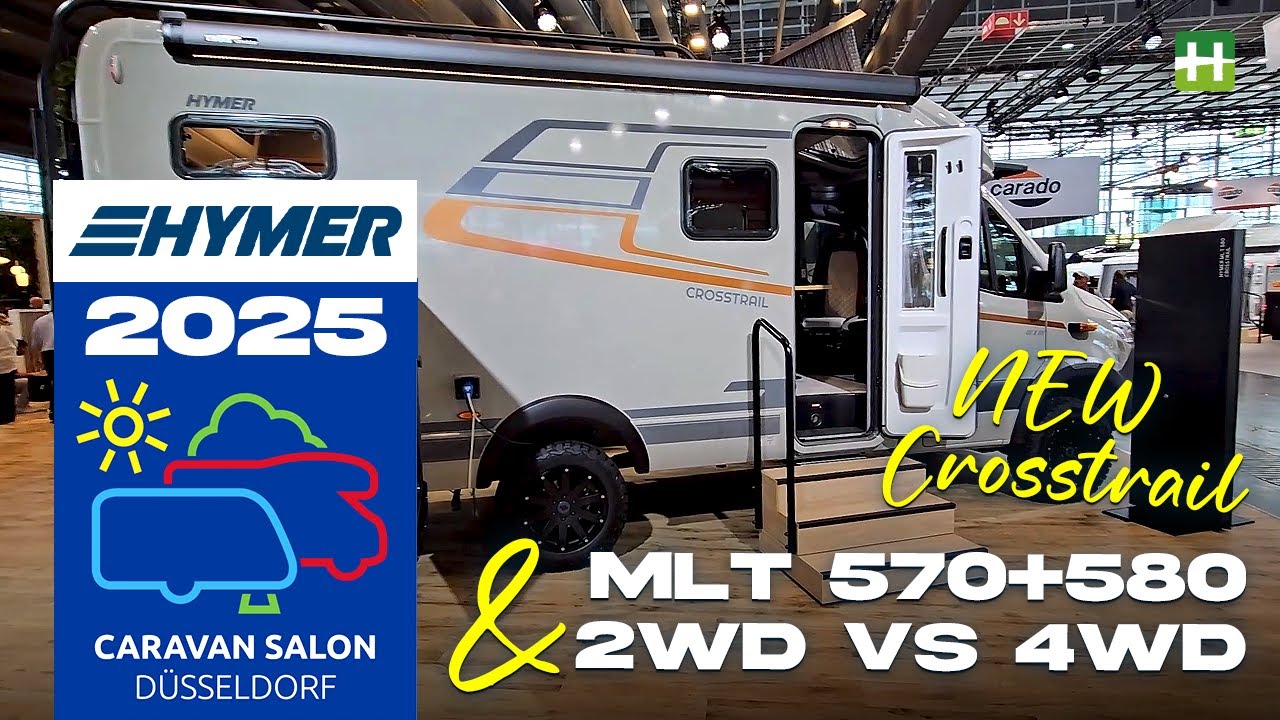 Caravan Salon Düsseldorf 2025 | Hymer MLT 570 + 580 on 2WD vs 4WD Vlog | Highbridge Caravans