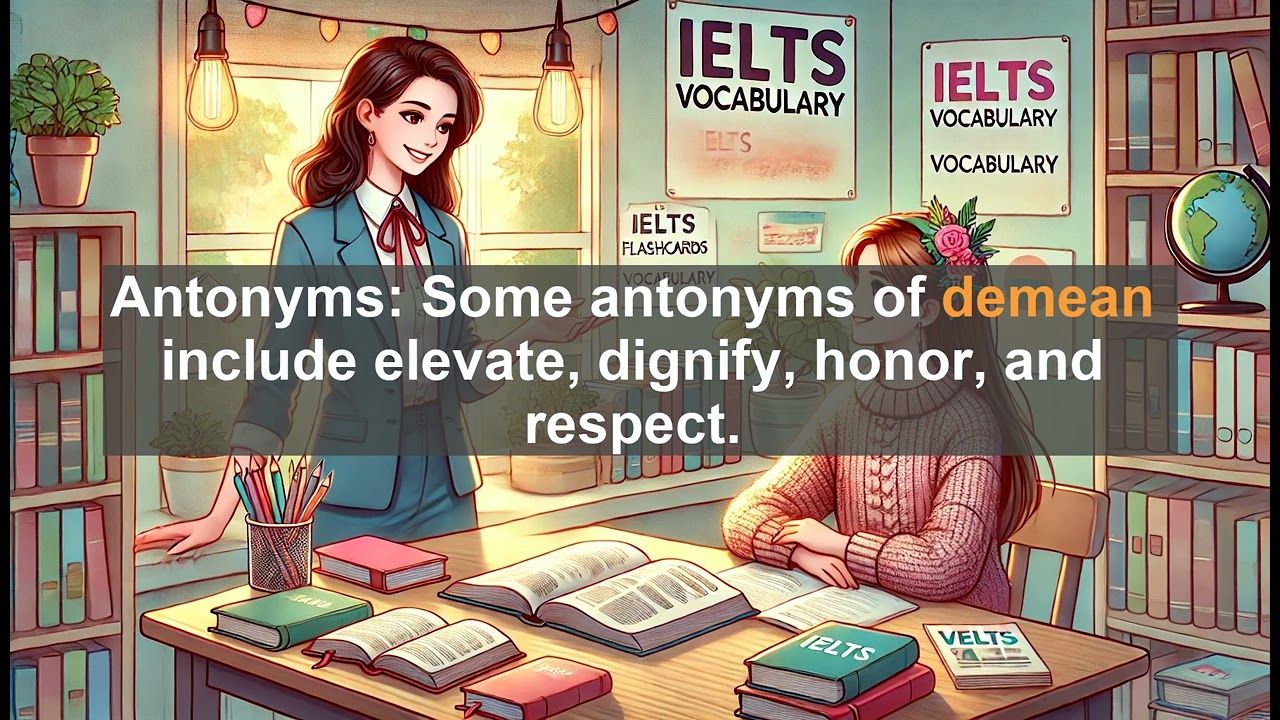 IELTS 9.0 Vocabulary Lesson: Demean - Meaning, Common errors, Synonyms and Antonyms
