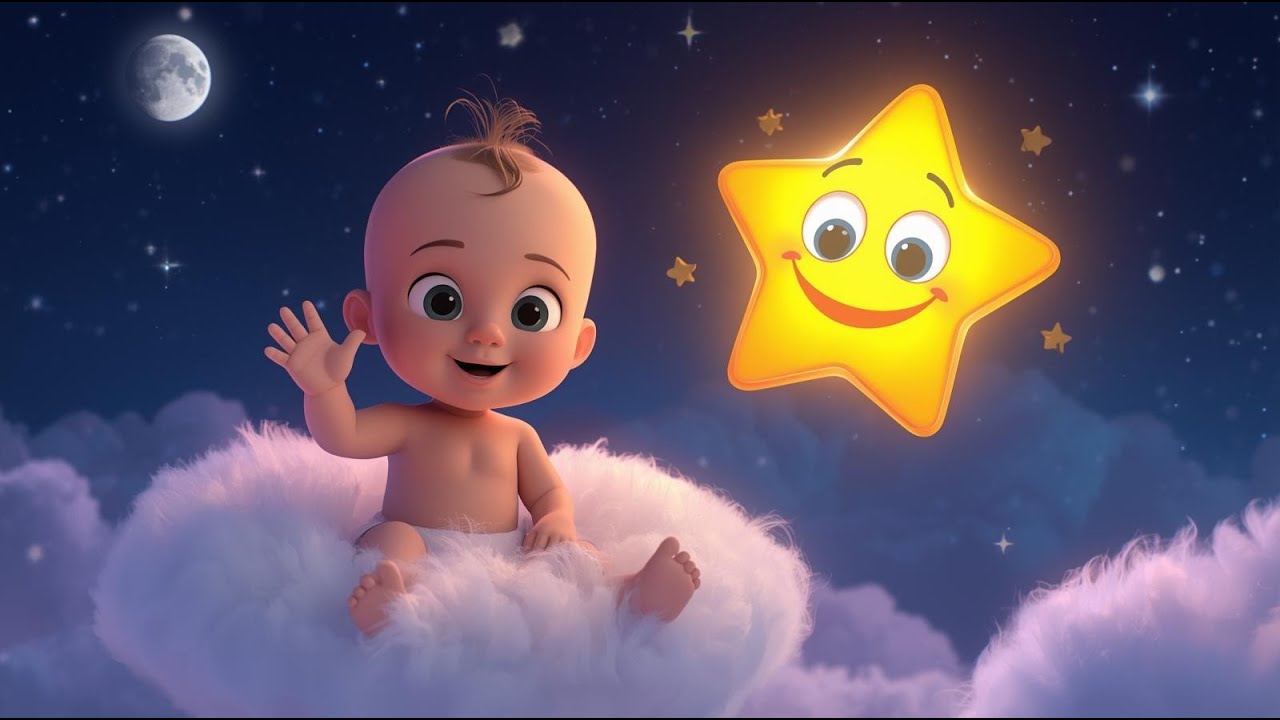 Twinkle Moon Baby 🌙 Calm Lullaby for Babies | Sleep Song for Deep Sleep 👶💤