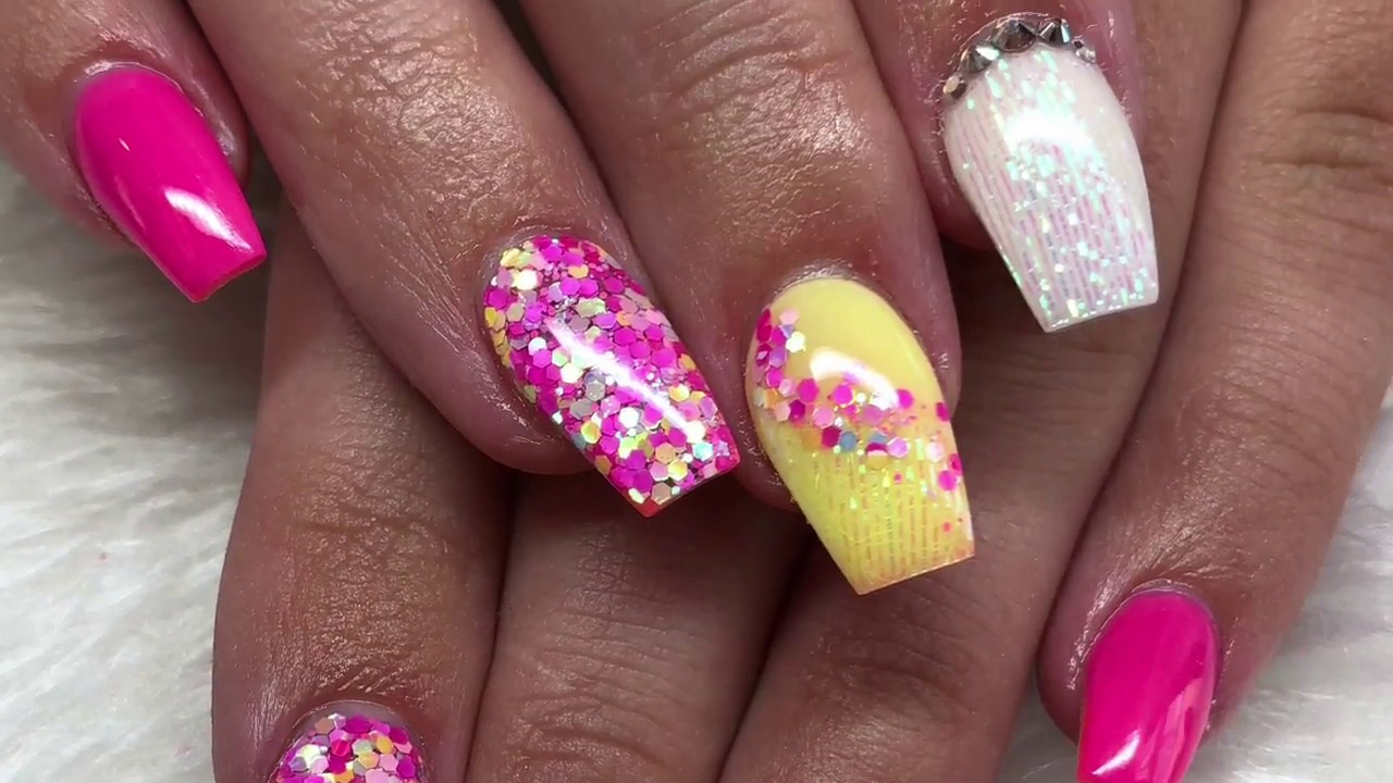 Summers delight | Acrylic Nails | Design set | all powder