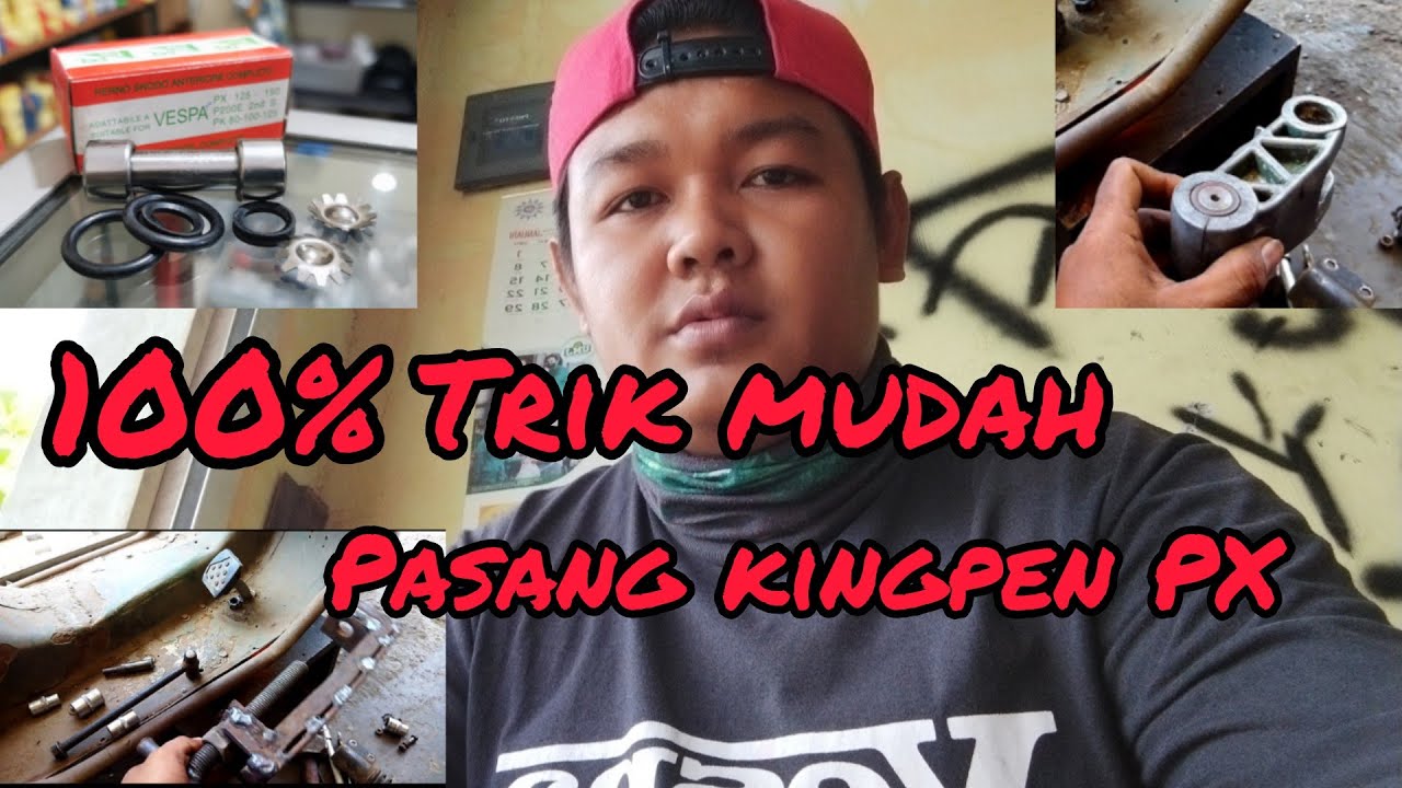 cara memasang king pen vespa px