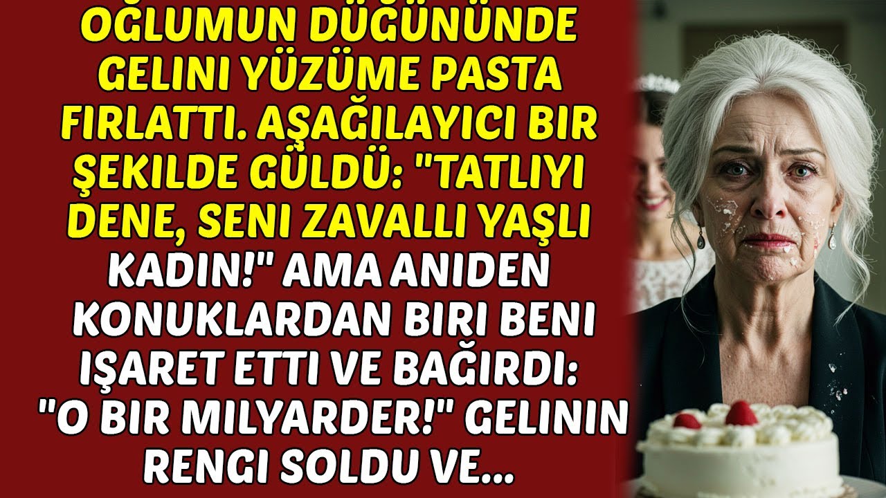 Oğlumun Düğününde Gelini Yüzüme Pasta Attı Ama Beş Dakika Sonra Ağlamaya Başladı.. HİKAYELER