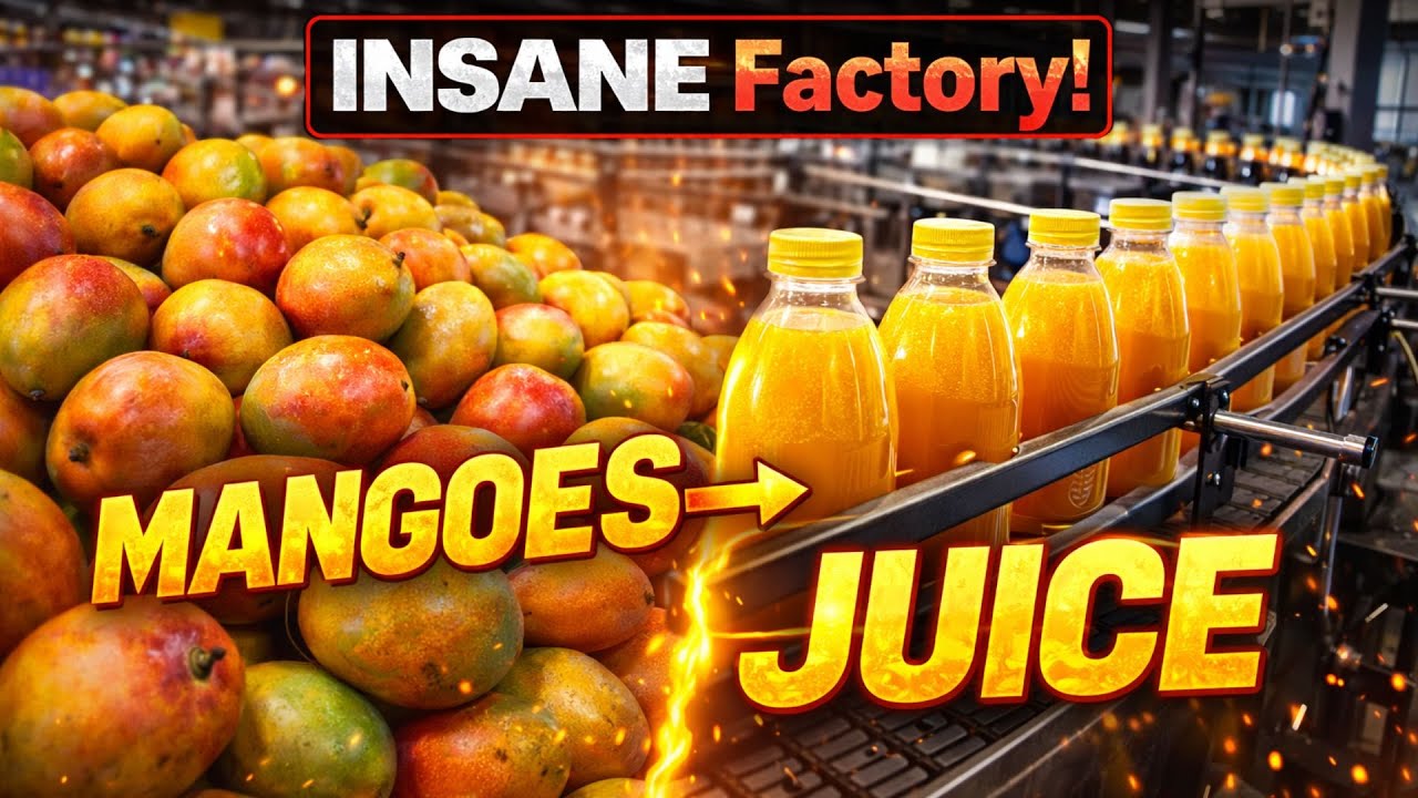 How Mangoes Become Juice – Extreme High Speed Processing