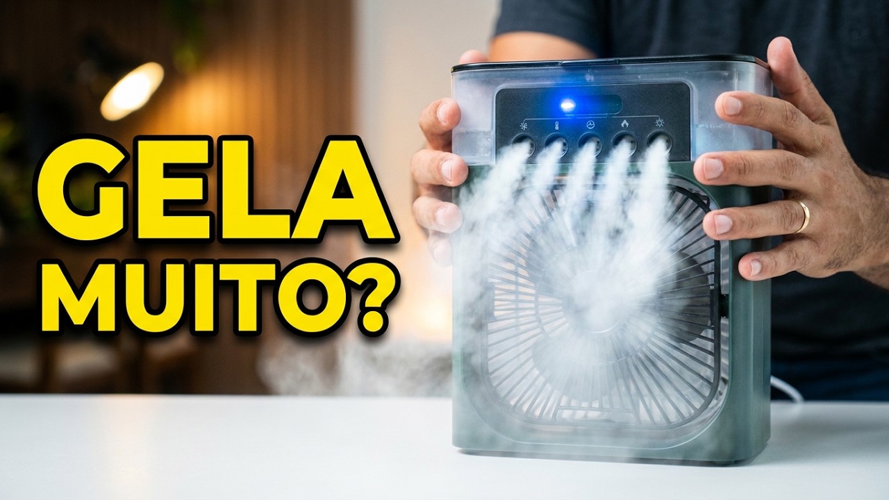 COMO FUNCIONA O MINI CLIMATIZADOR DE AR PORTÁTIL QUE VIRALIZOU