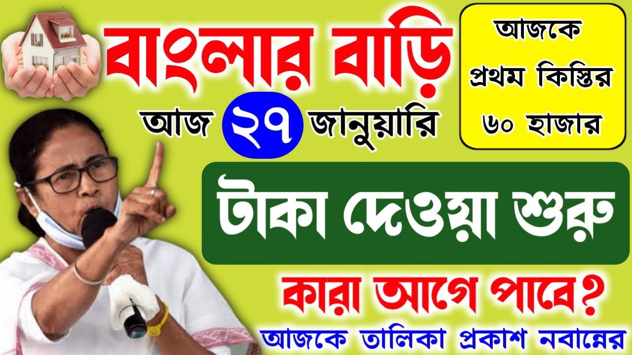Banglar Bari January Payment Date | বাংলার বাড়ির PWL ১৬ লক্ষ আবেদনকারীদের টাকার তারিখ। Banglar Bari