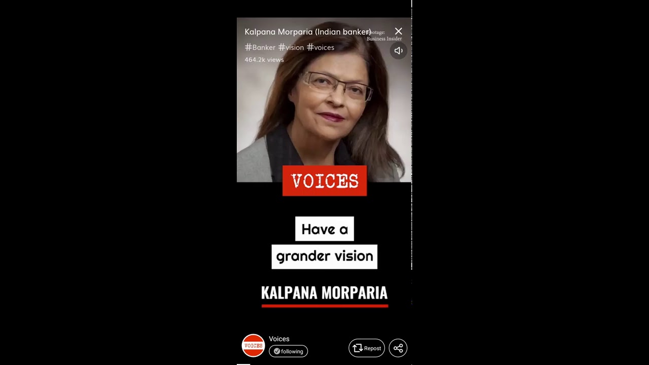 Have a grander vision Kalpana Morparia voice | SatCury