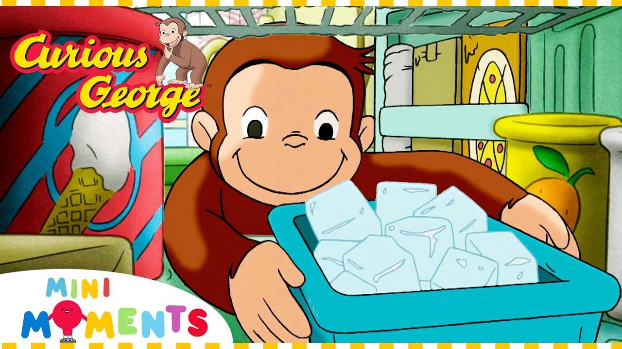 Summer Time Snowman! ⛄️☀️ | Curious George | Mini Moments