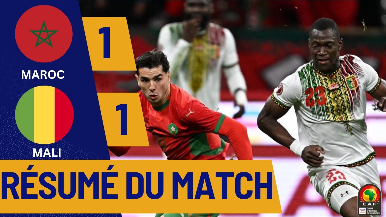 Maroc vs Mali – Match tendu et nul 1–1 | Résumé & moments forts CAN 2025 🔥#maroc #mali  #football