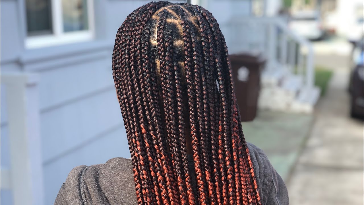 Knotless Box Braids Gripping | Creating an Ombré