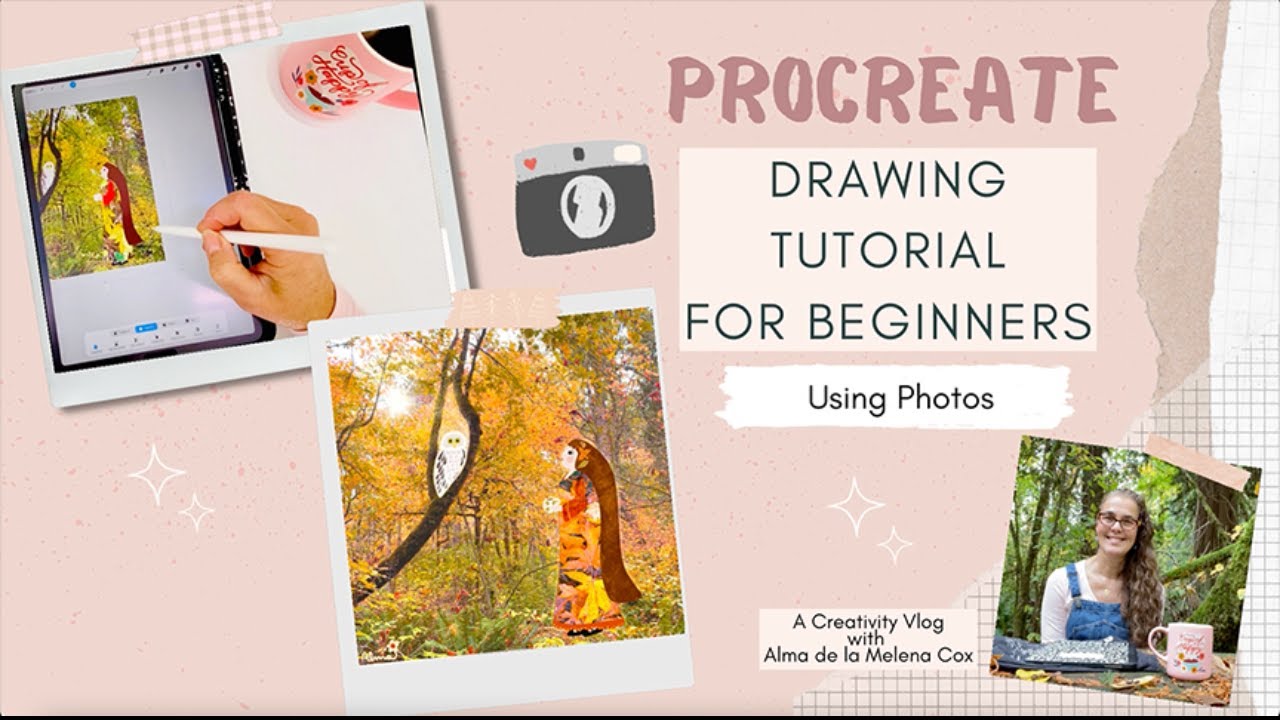 Procreate Drawing Tutorial For Beginners Using Photos | iPad Illustration With Alma de la Melena Cox