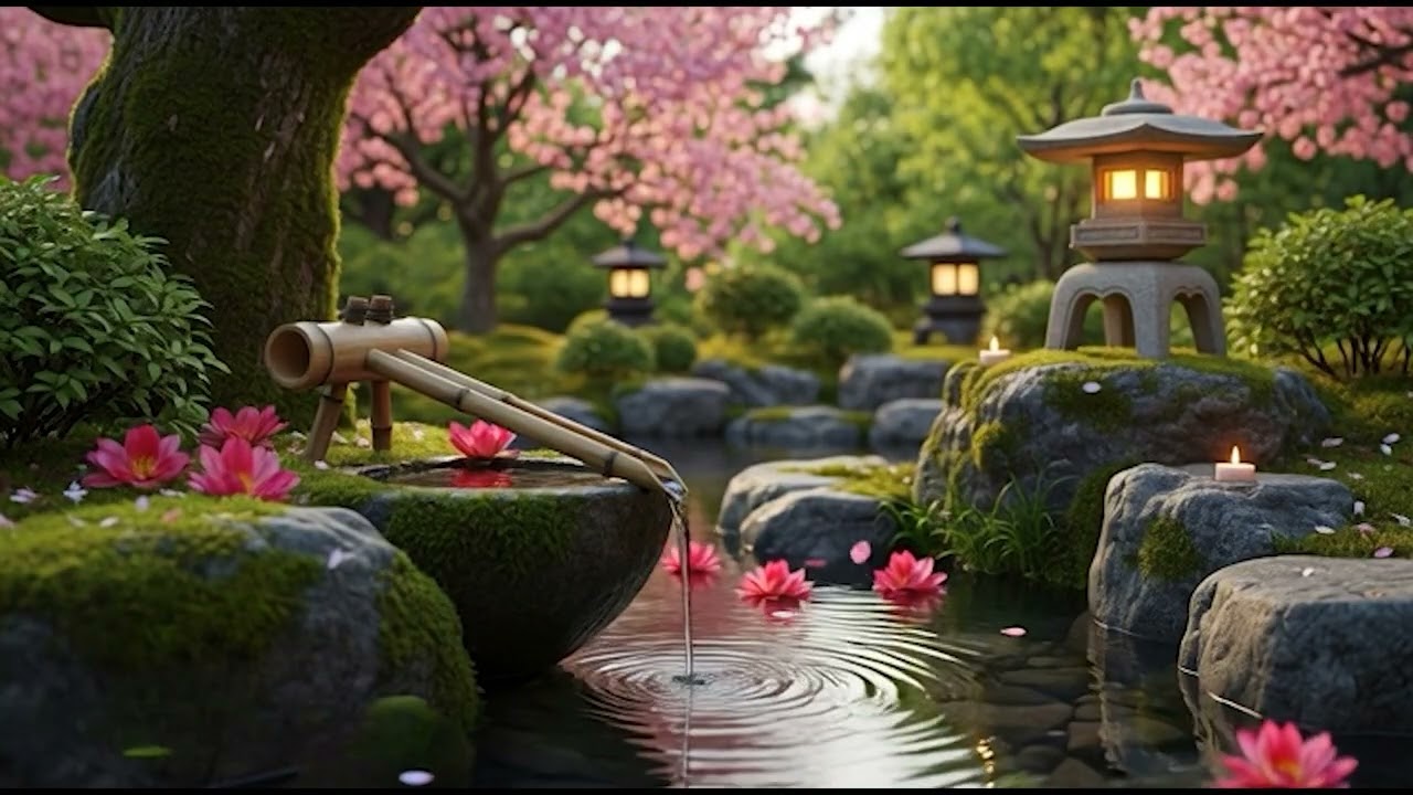 Relaxing Piano with Flowing Water Sounds 🌿 Relieve Stress, Anxiety & Depression  Calm Mind & Body