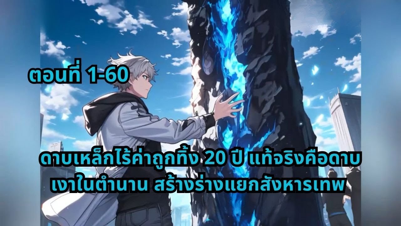 ตอนที่ 1-60 | ดาบเหล็กไร้ค่าถูกทิ้ง 20 ปี แท้จริงคือดาบเงาในตำนาน สร้างร่างแยกสังหารเทพ