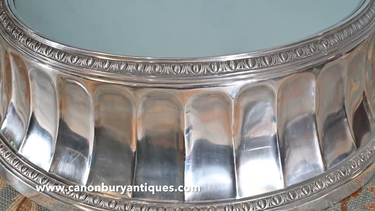 Edwardian Silver Plate Cake Stand Display Plateau Wedding Platter 1910