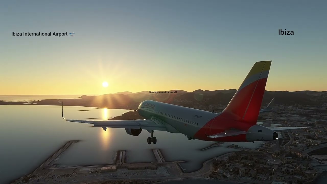Landing at Ibiza , International Airport Support & Subscribe to YouTube channel for more