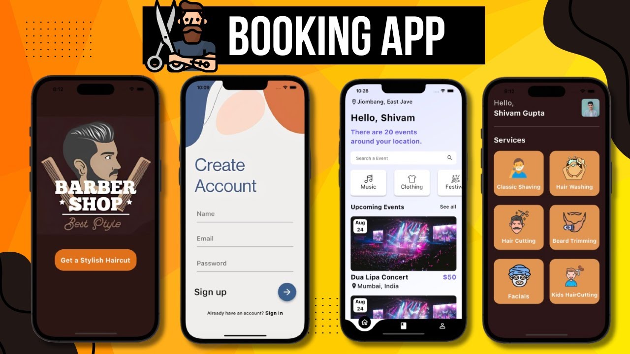 🔥📱 Learn Booking App with 2 REAL Projects | Flutter x Firebase Tutorial 2025