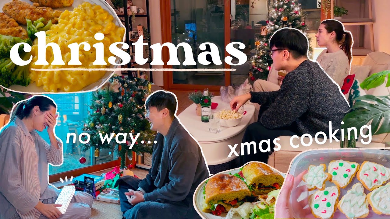 He promised me he wouldn't, but..🥲 Christmas in Seoul | Baking & cooking up a storm, a big surprise