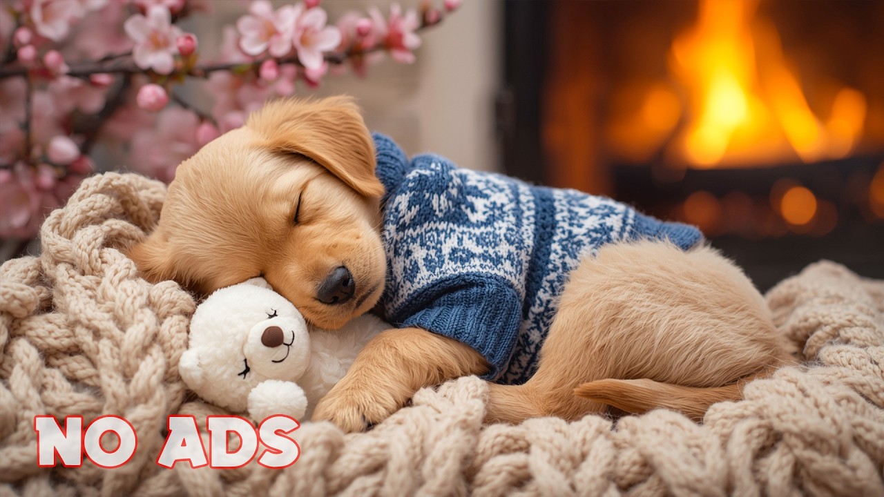 12 Hours Soft Calming Music for Dogs 🐶 Puppy Night Comfort 🏠 Calm Sleep Routine 🌙 No Ads