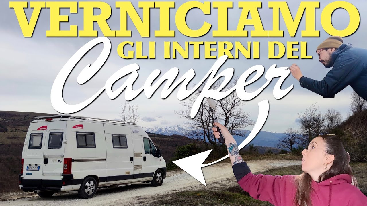RISTRUTTURIAMO GLI INTERNI DEL CAMPER || Verniciatura mobili fai da te