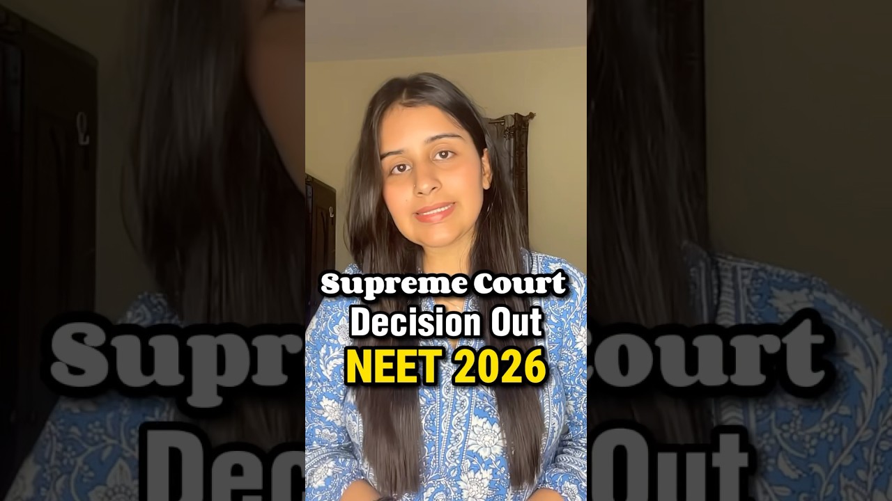 🚨BIG UPDATE on NEET 2026 💯 #neet2025 #neetupdate #supermecourt #aiims